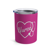 Load image into Gallery viewer, "Nurse Heart Stethoscope" 4 - Tumbler 10oz