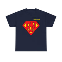 Load image into Gallery viewer, "RN Superhero Shield" 1 - Gildan 5000 Heavy Cotton Tee - PERSONALIZED