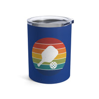 Load image into Gallery viewer, "Pickleball Paddle Ball Retro Circle" 1 - Tumbler 10oz