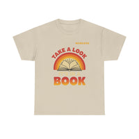 Load image into Gallery viewer, "Take a Look. It’s In a Book." - Gildan 5000 Heavy Cotton Tee - PERSONALIZED