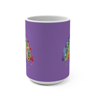 Load image into Gallery viewer, "Choose Kindness" 15oz Ceramic Mug 3 — Rainbow Floral Design | Printed On Demand | Teacher &amp; Everyday Gift