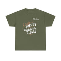 Load image into Gallery viewer, "Coffee Scrubs &amp; Rubber Gloves" 8 - Gildan 5000 Heavy Cotton Tee - PERSONALIZED