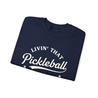 Load image into Gallery viewer, "Livin' That Pickleball Life" 2 - Gildan 18000 Crewneck Sweatshirt