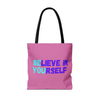 Load image into Gallery viewer, "Believe In Yourself BE YOU" 4 - Canvas Tote 18" x 18"