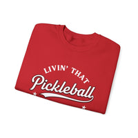 Load image into Gallery viewer, "Livin' That Pickleball Life" 2 - Gildan 18000 Crewneck Sweatshirt