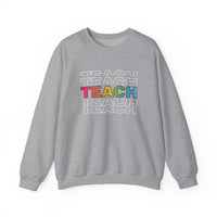 Load image into Gallery viewer, "Teach" Repeat 2 - Gildan 18000 Crewneck Sweatshirt
