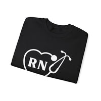 Load image into Gallery viewer, "RN Stethoscope Heart" 1 - Gildan 18000 Crewneck Sweatshirt