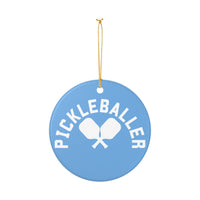 Load image into Gallery viewer, "Pickleballer" 2 - 3 Inch Ceramic Ornament Pickleball Gift