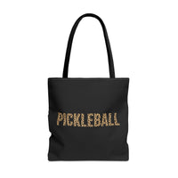 Load image into Gallery viewer, "Pickleball Leopard" 2 - Canvas Tote 18" x 18"