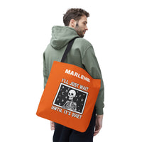Load image into Gallery viewer, "I'll Just Wait Until It's Quiet" 1 - Canvas Tote 18" x 18" - PERSONALIZED