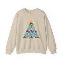 Load image into Gallery viewer, "Pickleball Christmas Tree" 1 - Gildan 18000 Crewneck Sweatshirt