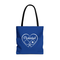 Load image into Gallery viewer, "Pickleball With Heart" 3 - Canvas Tote 18" x 18"