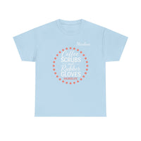 Load image into Gallery viewer, "Coffee Scrubs &amp; Rubber Gloves" 3 - Gildan 5000 Heavy Cotton Tee - PERSONALIZED