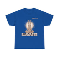Load image into Gallery viewer, "Llamaste" 2 - Gildan 5000 Heavy Cotton Tee - PERSONALIZED