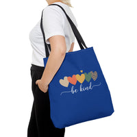 Load image into Gallery viewer, "Be Kind Hearts" 1 - Canvas Tote 18" x 18"