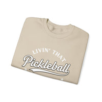 Load image into Gallery viewer, "Livin' That Pickleball Life" 2 - Gildan 18000 Crewneck Sweatshirt
