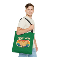Load image into Gallery viewer, "I'd Hit That" 3 - Canvas Tote 18" x 18"