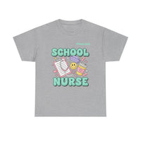 Load image into Gallery viewer, "School Nurse" 1 - Gildan 5000 Heavy Cotton Tee - PERSONALIZED