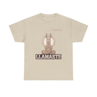 Load image into Gallery viewer, "Llamaste" 2 - Gildan 5000 Heavy Cotton Tee - PERSONALIZED