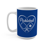 Load image into Gallery viewer, "Pickleball With Heart" 3 - Ceramic Mug 15oz - PERSONALIZED