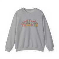 Load image into Gallery viewer, "Teacher. Teach Them. Love Them. Watch Them Grow." 1 - Gildan 18000 Crewneck Sweatshirt
