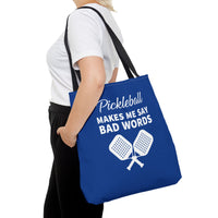 Load image into Gallery viewer, "Pickleball Makes Me Say Bad Words" 1 - Tote | Canvas 18" x 18"