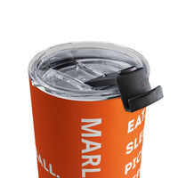 Load image into Gallery viewer, "Eat Sleep Pickleball Repeat" 1 - Tumbler 10oz - PERSONALIZED