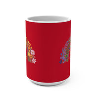Load image into Gallery viewer, "Choose Kindness" 15oz Ceramic Mug 4 — Rainbow Floral Design | Printed On Demand | Teacher &amp; Everyday Gift