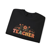 Load image into Gallery viewer, "Teacher. Teach Them. Love Them. Watch Them Grow." 2 - Gildan 18000 Crewneck Sweatshirt