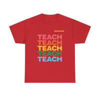 Load image into Gallery viewer, "Teach" Repeat 1 - Gildan 5000 Heavy Cotton Tee - PERSONALIZED