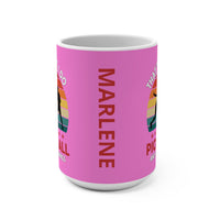 Load image into Gallery viewer, "That's What I Do I Play Pickleball and I Know Things" 3 - Ceramic Mug 15oz - PERSONALIZED