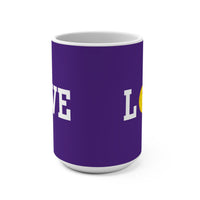 Load image into Gallery viewer, "Love Pickleball" 1 Yellow 15 oz Mug Ceramic Pickleball Gift