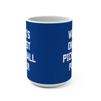 Load image into Gallery viewer, "World's Okayest Pickleball Player" 1 15 oz Mug Ceramic Funny Pickleball Gift