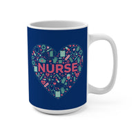 Load image into Gallery viewer, "Nurse Heart Tools" 2 - Ceramic Mug 15oz - PERSONALIZED