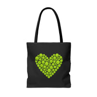 Load image into Gallery viewer, "Pickleballs Heart" 1 - Canvas Tote 18" x 18" - PERSONALIZED