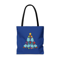Load image into Gallery viewer, "Pickleball Christmas Tree" 1 - Canvas Tote 18" x 18" - PERSONALIZED
