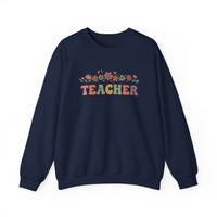 Load image into Gallery viewer, "Teacher. Teach Them. Love Them. Watch Them Grow." 4 - Gildan 18000 Crewneck Sweatshirt