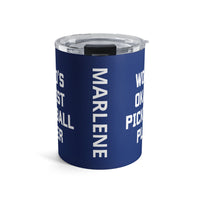 Load image into Gallery viewer, "World's Okayest Pickleball Player" 1 - Tumbler 10oz - PERSONALIZED