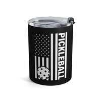 Load image into Gallery viewer, "Pickleball Flag" 1 - Tumbler 10oz - PERSONALIZED