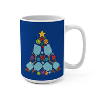 Load image into Gallery viewer, "Pickleball Christmas Tree" 1 15 oz Ceramic Pickleball Gift