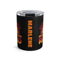 Load image into Gallery viewer, "Explore New Worlds READ" - Tumbler 10oz - PERSONALIZED