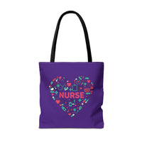 Load image into Gallery viewer, "Nurse Heart Tools" 1 - Canvas Tote 18" x 18"