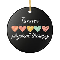 Load image into Gallery viewer, "Physical Therapy" 06a - 3 inch Ceramic Ornament - PERSONALIZED