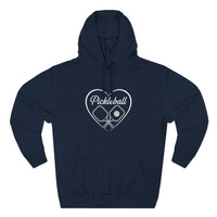 Load image into Gallery viewer, "Pickleball With Heart" 3 - Lane Seven LS14001 Premium Hooded Sweatshirt