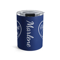 Load image into Gallery viewer, "Pickleball With Heart" 3 - Tumbler 10oz - PERSONALIZED
