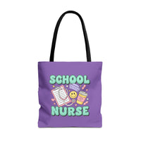 Load image into Gallery viewer, "School  Nurse" 1 - Tools - Canvas Tote 18" x 18"