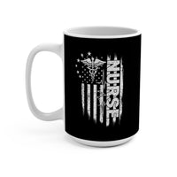 Load image into Gallery viewer, "Nurse Flag" 1 - Ceramic Mug 15oz - PERSONALIZED