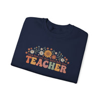 Load image into Gallery viewer, "Teacher. Teach Them. Love Them. Watch Them Grow." 3 - Gildan 18000 Crewneck Sweatshirt