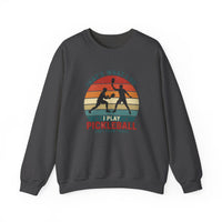Load image into Gallery viewer, "That's What I Do I Play Pickleball and I Know Things" 2 - Gildan 18000 Crewneck Sweatshirt