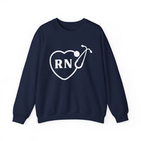 Load image into Gallery viewer, "RN Stethoscope Heart" 1 - Gildan 18000 Crewneck Sweatshirt